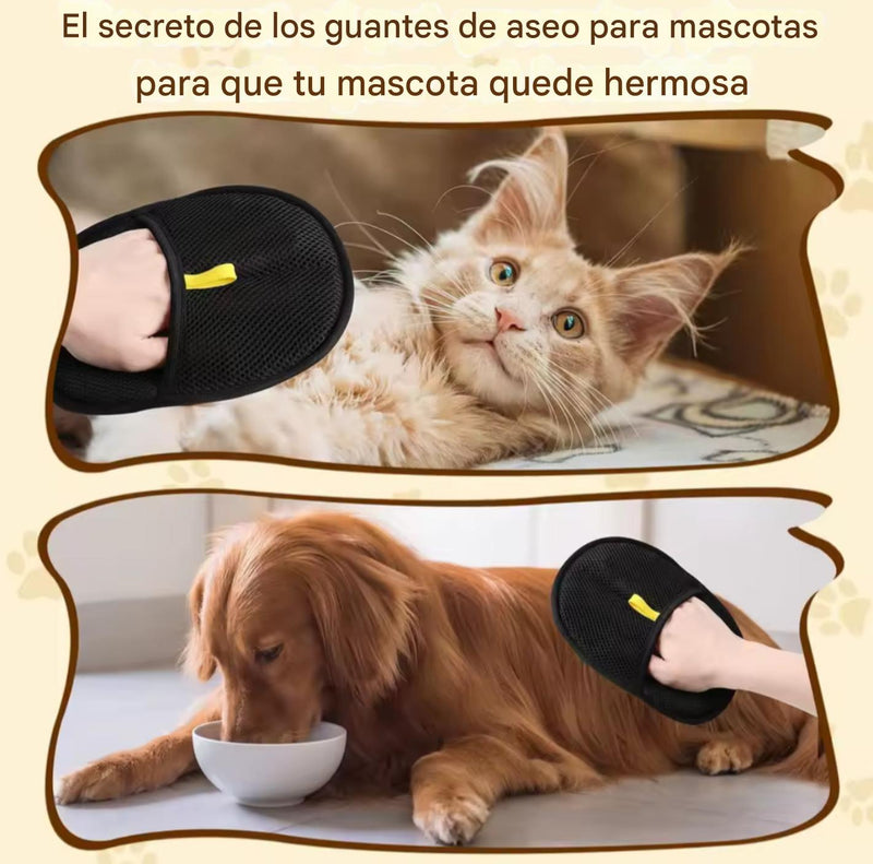 Guante Quitapelos Profesional para Mascotas y Hogar