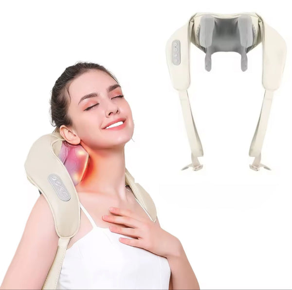 Masajeador de cuello y hombros con calor infrarrojo