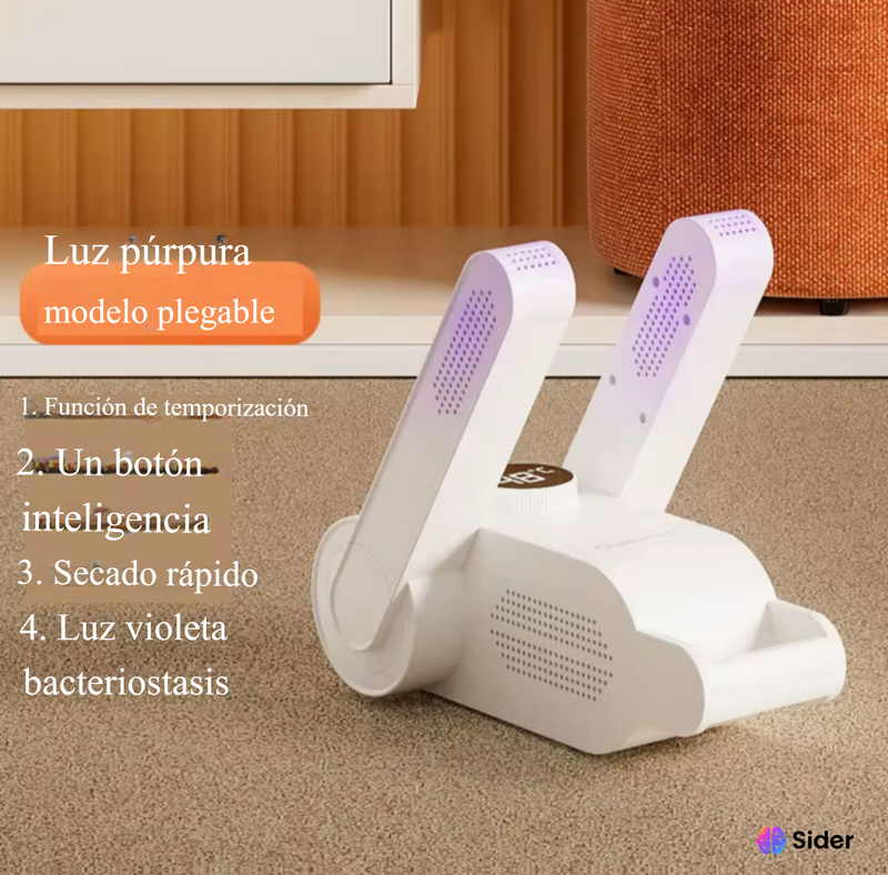 Secador Inteligente Plegable con Luz Ultravioleta – Higiene y Secado Rápido en un Solo Toque